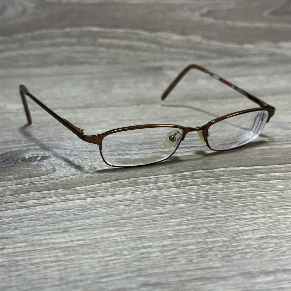 Kate Spade Kensington OP40 Eyeglasses Frames 49-15-130 Made in Italy Brown Metal
